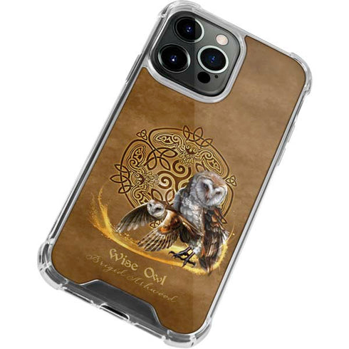 Brigid Ashwood Owl Celtic Knot iPhone 14 Pro Clear Case